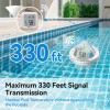 BaldrTherm WiFi 게이트웨이가 있는 BaldrTherm 스마트 풀 온도계 IPX7 방수