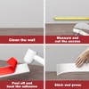 Flexible Vinyl Baseboard Trim, 4 Inch Peel and Stick Baseboard