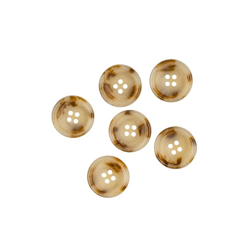 Mibo Buttons & Accessories 6pcs Urea Imitation Horn Suiting &