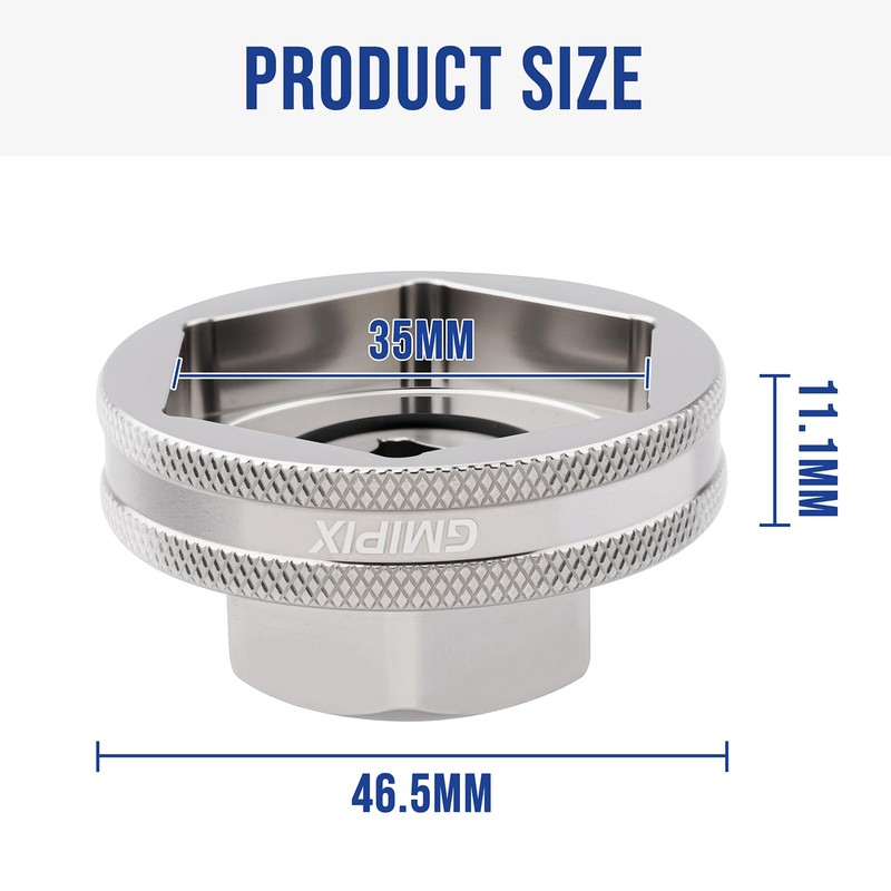 GMIPIX 1-3/8" Fork Cap Nut Socket Tool 35mm Hex Fork