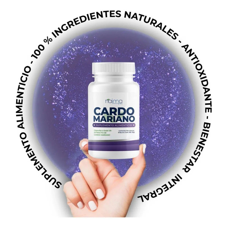 Cardo Mariano 500mg 100 Cápsula Por Frasco Sabor