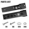 KLYONA Heavy Duty Tailgate Hinge Bracket, 2PCS Steel Reinforced, Compatible