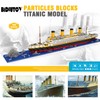 BIDIUTOY Titanic Ship Model Building Block Set, 3D Puzzle Sets