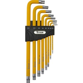 Titan 12733 Extra-Long Arm Triple Square Key Set - 8 Piece