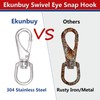Ekunbuy Swivel Eye Snap Hooks, 304 Stainless Steel Heavy Duty