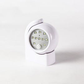 Rundleuchte verstellbar 360°, 10 LEDs weiß, Bewegungsmelder, innen/außen