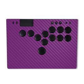 MightySkins Carbon Fiber Skin Compatible with Razer Kitsune - Solid Purple | Protective, Durable Textured Carbon Fiber Finish | Easy to Apply | Made in The USA