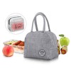 JEEZAO Small Lightweight Lunch Bag, Cool Bag, Insulated Bag for