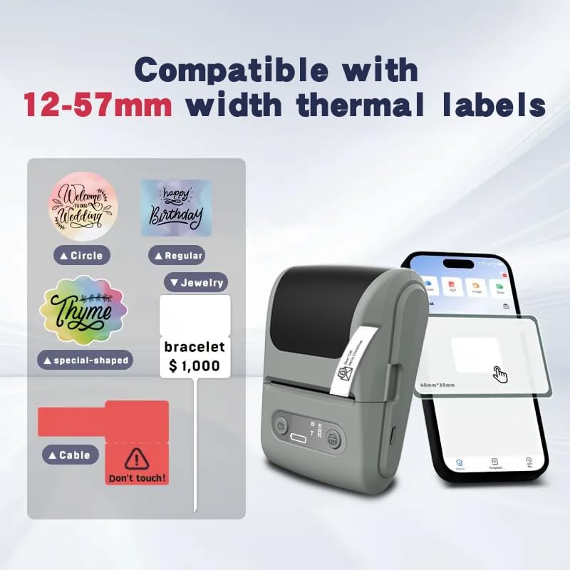 Funio Label Maker with Tape, Label Printer for Business, Sticker