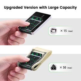 Travelambo Carbon Fiber Money Clip Front Pocket Wallet Minimalist Wallet Slim Wallet Credit Business Card Holder