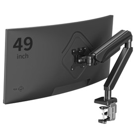 Pholiten Adjustable Rotating arm for Monitor Stand - Supports 1-33lbs Weight, Supports 45 inch Straight screen/49 inch Curved Screen, Compatible with VESA 75x75-100x100mm Desktop Monitor Mount