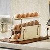 Egg Holder for Fridge, Rolling Egg Holder for Refrigerator, Automatic