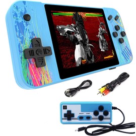 EleBikk GameBoy Mini Game Console, Retro Game Console, Supports 2 Players and Can Be Connected to the TV, Pre-Installed with 800 Classic Games, 3.5 Inch LCD Screen, Mini