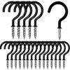 strrng 20pcs Metal Ceiling Hooks Wall Hooks- Cup Screw in