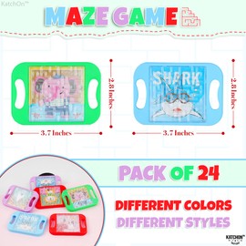 KatchOn, Sensory Maze Fidget Toys - Pack of 24 | Stress Relief Toy, Calming Toys for Kids, Adults | Ball in a Maze Puzzle for Classroom Prizes, Birthday Gifts for Kids | Brain Teasers Party Favors