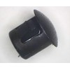 Black Nylon Hole Plugs Fits 1/4" Opening - Domed Textured