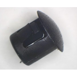 Black Nylon Hole Plugs Fits 1/4" Opening - Domed Textured Surface - Locking Tabs Hold Plug in Place - Provides Finished Appearance for Surface (50)