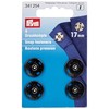 Prym Sew-On Snap Fasteners Brass Black 17 mm