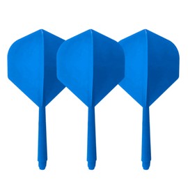 HRLORK 3 Pcs Dart Flights Integrated Dart Flights and Dart Shafts Dart Sets- Blue