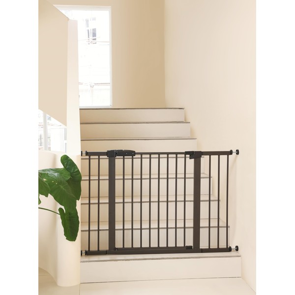 29"-57" Baby and Pet Safety Gate, 30" Tall Metal Walk-Thru