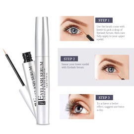 Neutriherbs Eyelash Growth Serum, Natural Petide Eyelash Serum,Eyebrow Enhancer, Longer Thicker Fuller Lash and Brow,5ml
