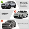 sportuli - Cubierta de luz antiniebla delantera negra para Jeep