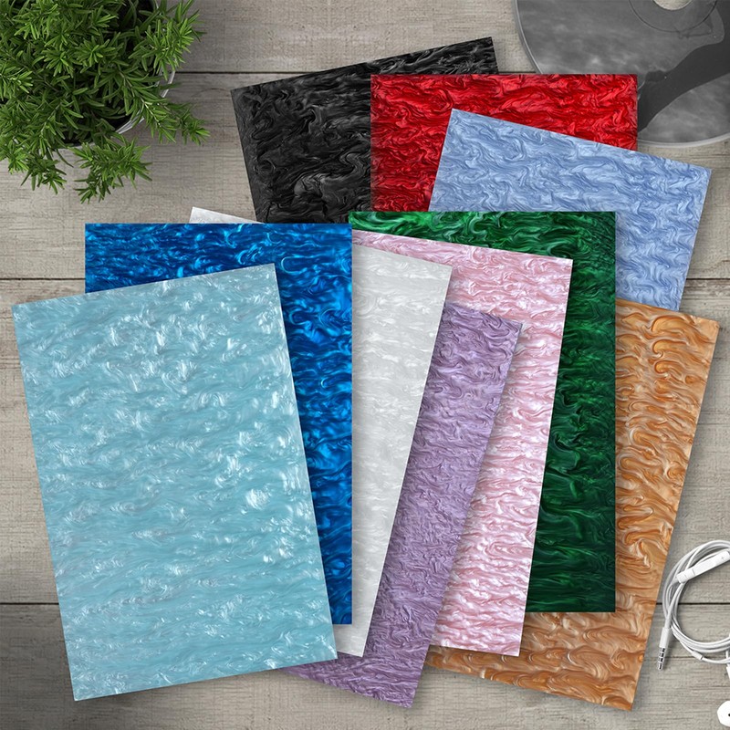 TOEPODO Pearlescent Ripple Cast Acrylic Sheets 1/8 Thick for Laser