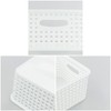 Vcansay 6 Packs of Storage Baskets White