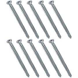 AERZETIX - C48386 - Set of 10 Screw Anchors Concrete Screws Anchor Screws Direct for Concrete Diameter 7.5 x 112 mm Countersunk Head Conical - with Imprint Star T30 - Direct Attachment without Dowels