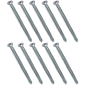 AERZETIX - C48386 - Set of 10 Screw Anchors Concrete Screws Anchor Screws Direct for Concrete Diameter 7.5 x 112 mm Countersunk Head Conical - with Imprint Star T30 - Direct Attachment without Dowels