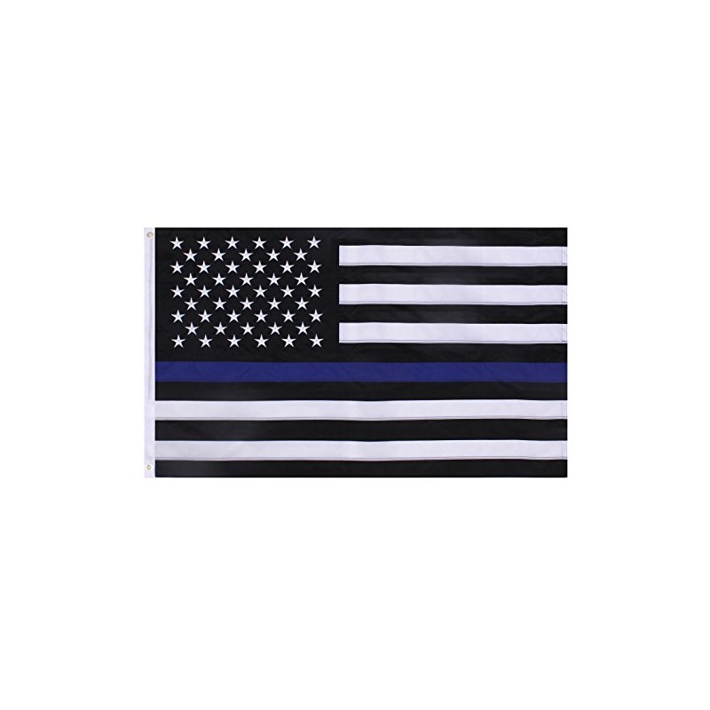 Rothco 1639: Deluxe Thin Blue Line Flag