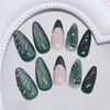 Press on Nails Almond Shaped Medium Length Artificial Acrylic Gradient