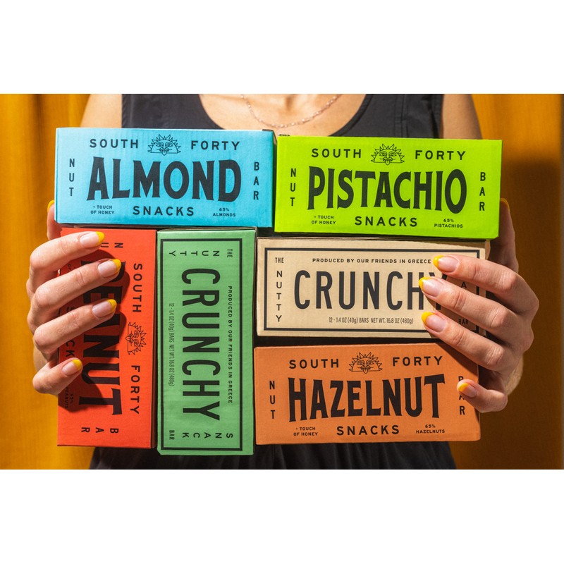 South 40 Snacks Crunchy Cashew Bar, Just 4 Ingredients, Touch