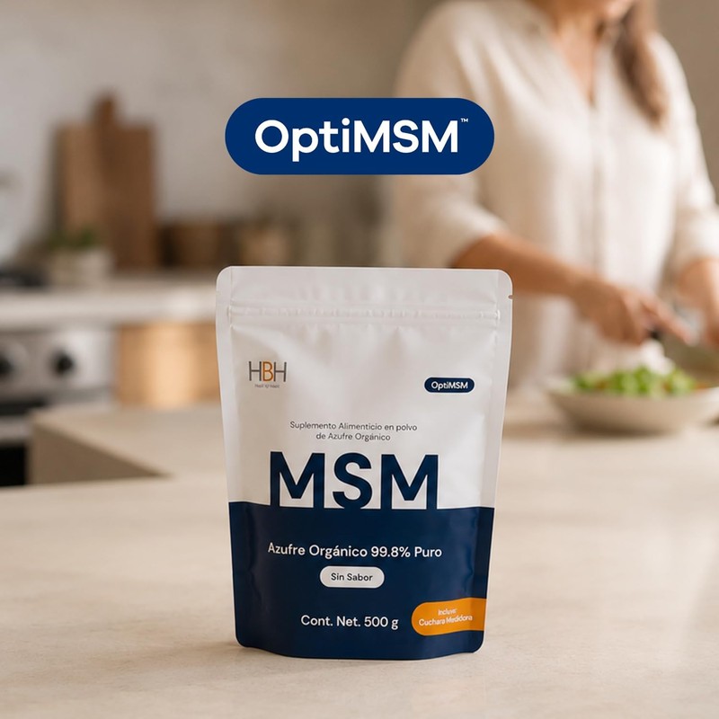 OptiMSM® MSM de Alta Pureza, Apoyo a Tejidos Conectivos y