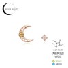 [Custom Made] Virgo Dear Moon Peridot Unbalanced Constellation Earrings OTE120618B