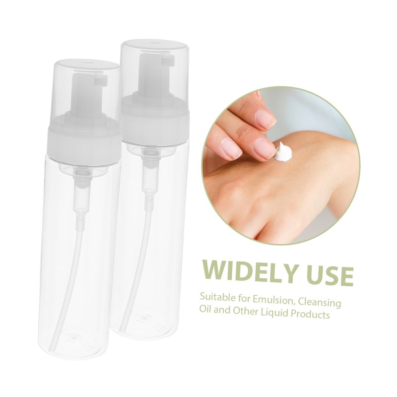 FOMIYES Sturdy Plastic Foaming Soap Bottles Multipurpose Pump Dispenser for