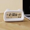 SUIOPPYUW Transparent Multi Functional Intelligent Electronic Alarm Clock for Checking