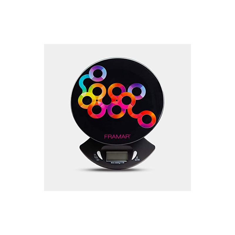 Framar Báscula digital, báscula para color de cabello, báscula de