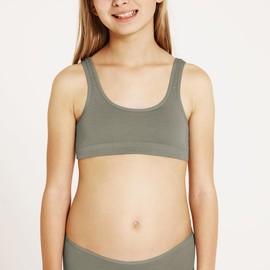 Girl by Athena Women's Girl Mode LQ94 Bra, KAKI/Herbal, 6 Years