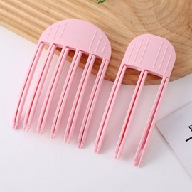 Pink Bangs Hair Roller & Root Volume Clip Set (3-Pin + 6-Pin) 1 Set 3ea