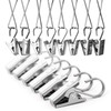 LIHAO 24 Pcs Stainless Steel Strong Curtain Clips Curtain Hooks