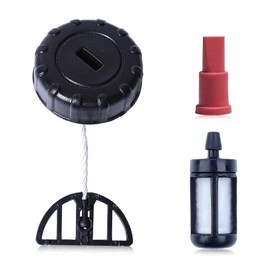 1130 350 0500 Fuel Gas Cap for 017 018 MS170 MS180 MS190 T MS191 Chainsaw, MS170 Fuel Gas Cap + Fuel Filter + Tank Vent Replacement Replace 1130 350 0500