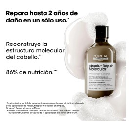 Shampoo Reparación Molecular Absolut Repair Molecular 300ml L'Oréal Professionnel