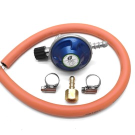 Compatible Replacement Gas 7/16 Canister Regulator Hose & 1/4 bsp Connector