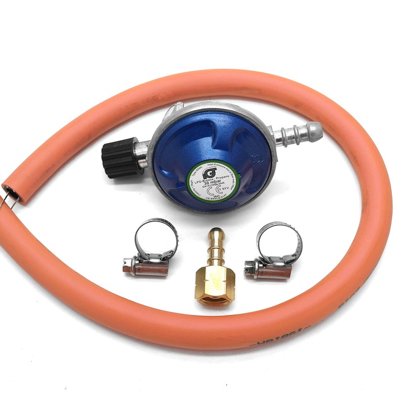 Compatible Replacement Gas 7/16 Canister Regulator Hose & 1/4 bsp