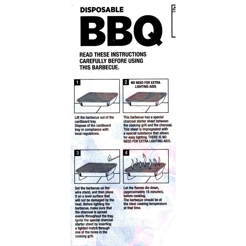 Disposable Grill BBQ: Aluminum Portable Disposable Charcoal Grill, Great For
