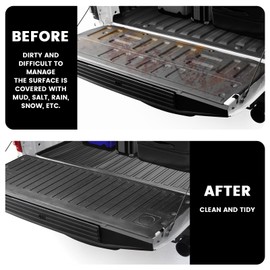 Vanseno Tailgate Mat and Bed Mat Compatible for 2022-2024 Toyota Tundra Tailgate Liner Bed Liner All Weather TPE Protector for 2022 2023 2024 Toyota Tundra Accessories (Tailgate Mat)