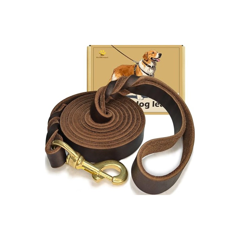 Correa de Cuero para Perros de 1,8 M X 1,9