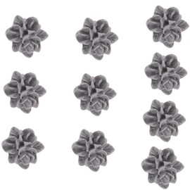 OHPHCALL Resin Gardenia Flower Charms 10pcs Flower Embellishments for DIY Craft Making Ornaments