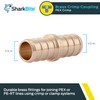 SharkBite 1/2 Inch Crimp Coupling, Brass Plumbing Fitting, PEX Pipe,